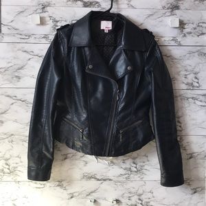 Faux leather jacket